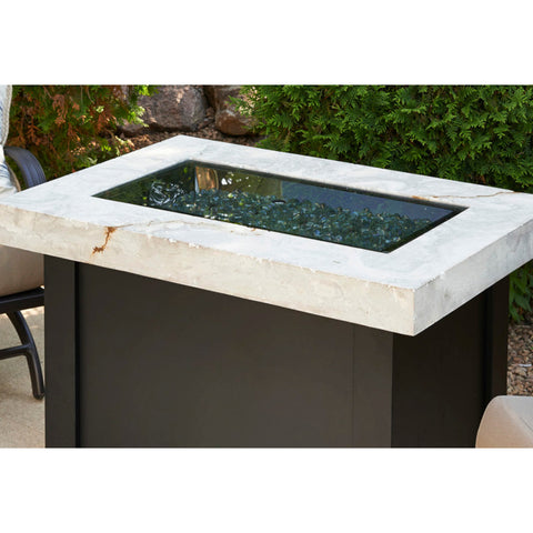 Image of 12" X 24" Rectangular Tempered Grey Glass Burner Cover