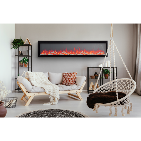 Image of Napoleon Entice 72" Linear Wall Mount Electric Fireplace - NEFL72CFH-1