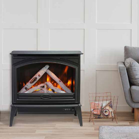 Image of Amantii 70" Cast Iron Freestand Electric Fireplace | E70-NA
