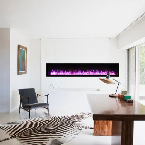 Amantii 88" Symmetry Lumina Electric Fireplace | SYM-88-LUMINA