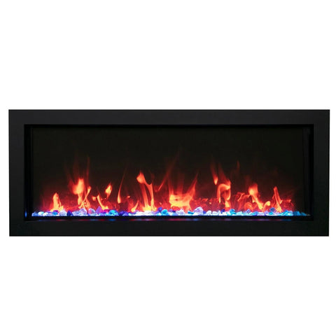 Image of Amantii Panorama BI Series 30" Extra Slim Smart Electric Fireplace | BI-30-XTRASLIM