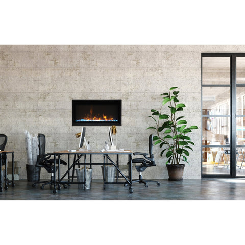 Image of Amantii Panorama BI Series 30" Extra Slim Smart Electric Fireplace | BI-30-XTRASLIM