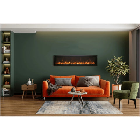 Image of Amantii Panorama BI Series 60" Extra Slim Smart Electric Fireplace | BI-60-XTRASLIM