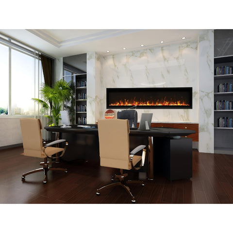 Image of Amantii Panorama BI Series 72" Slim Smart Electric Fireplace | BI-72-SLIM-OD