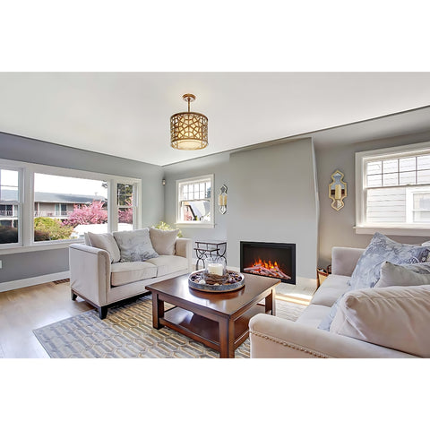 Amantii TRD Bespoke 33" Electric Fireplace | TRD-33 BESPOKE