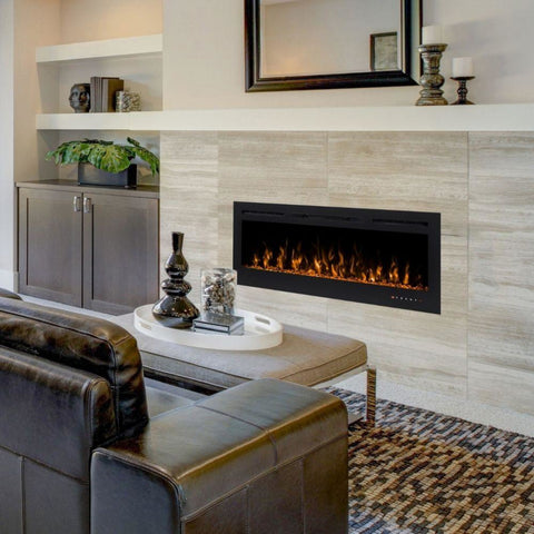 Image of Modern Flames Challenger 60" Built-in Wall Mount/Recessed Linear Electric Fireplace | CEF-60B