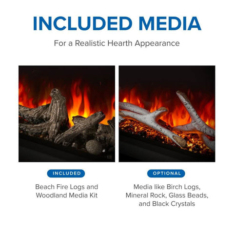 Image of Napoleon Astound FlexMount 50" Built-In Wall Mount Electric Fireplace | NEFL50AB