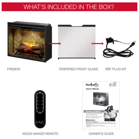 Image of Dimplex Revillusion® 36-Inch Built-In Electric Fireplace - RBF36-FG | 500002400