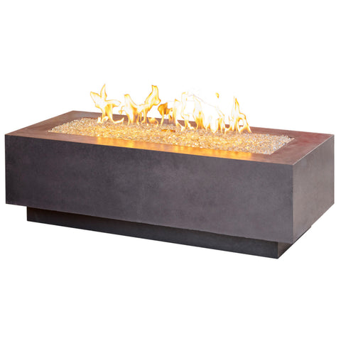 Image of The Outdoor GreatRoom Company Midnight Mist Cove 54" Linear Gas Fire Pit Table | CV-54MM
