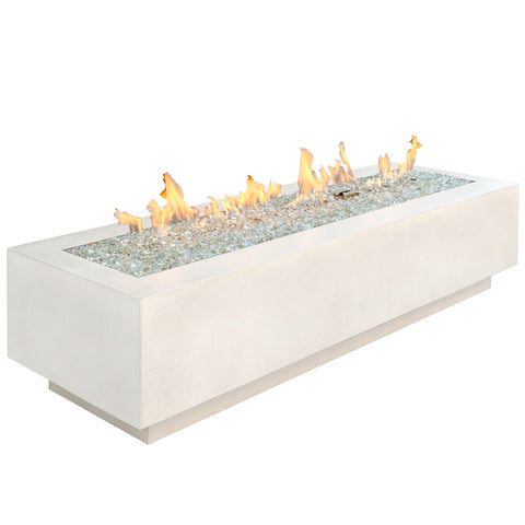 Image of The Outdoor GreatRoom Company White Cove 72" Linear Gas Fire Pit Table | CV-72WT