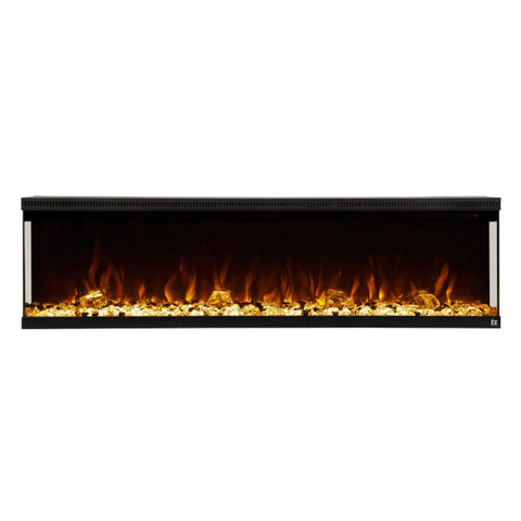 Image of Touchstone Sideline Infinity 72" 3-Sided WiFi Enabled Smart Recessed Electric Fireplace | 80051 - (Alexa/Google Compatible)