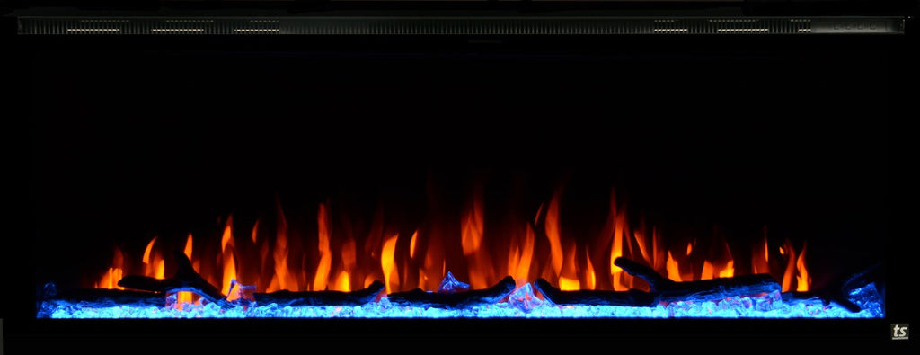 Touchstone Sideline Elite 50" Linear Flush Mount WiFi Enabled Smart Electric Fireplace - (Alexa / Google Compatible) - 80036
