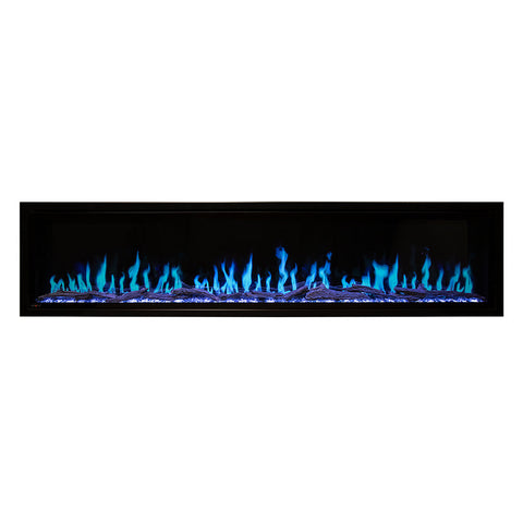 Image of Modern Flames Orion Slim 76" Virtual Fireplace | Built-In Or Wall Mounted | Single Sided | OR76-SLIM