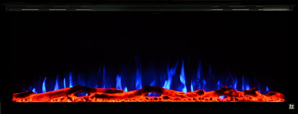 Touchstone Sideline Elite 72" Linear Flush Mount WiFi Enabled Smart Electric Fireplace - (Alexa / Google Compatible) - 80038