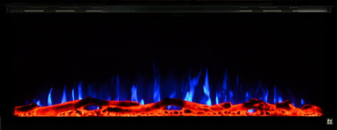 Image of Touchstone Sideline Elite 72" Linear Flush Mount WiFi Enabled Smart Electric Fireplace - (Alexa / Google Compatible) - 80038