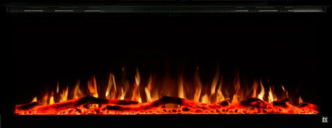 Touchstone Sideline Elite 42" Linear Flush Mount WiFi Enabled Smart Electric Fireplace - (Alexa / Google Compatible) 80042