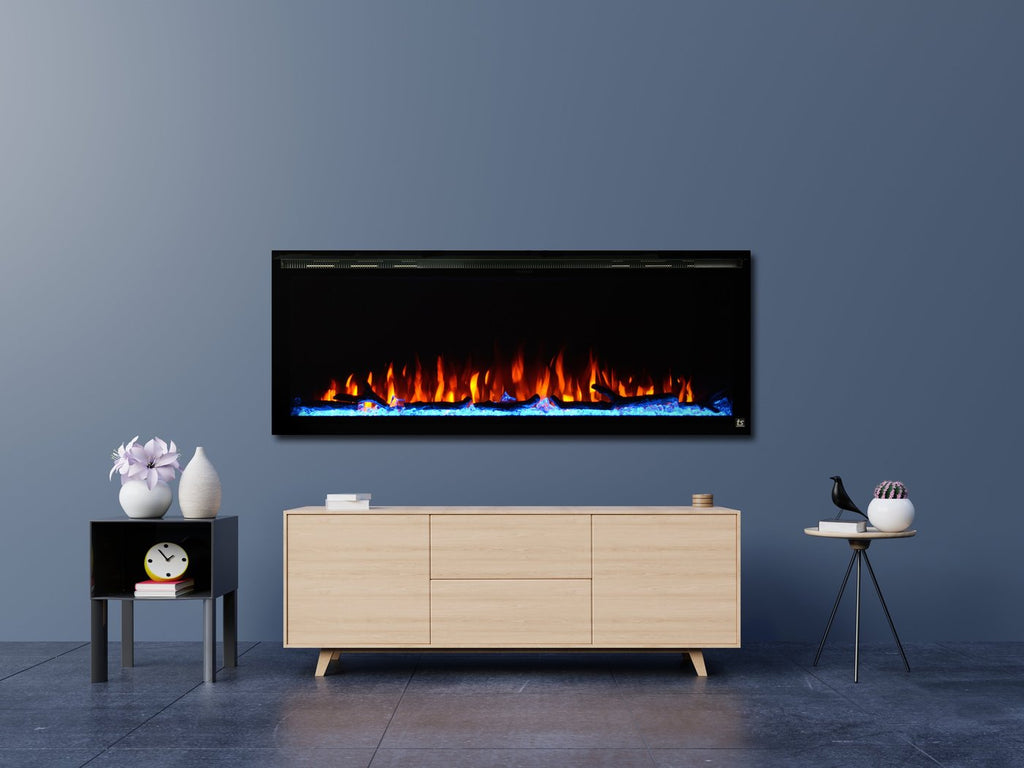 Touchstone Sideline Elite 50" Linear Flush Mount WiFi Enabled Smart Electric Fireplace - (Alexa / Google Compatible) - 80036