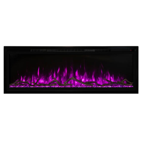 Image of Modern Flames Spectrum Slimline 60" Wall Mount/Recessed Electric Fireplace - SPS-60B