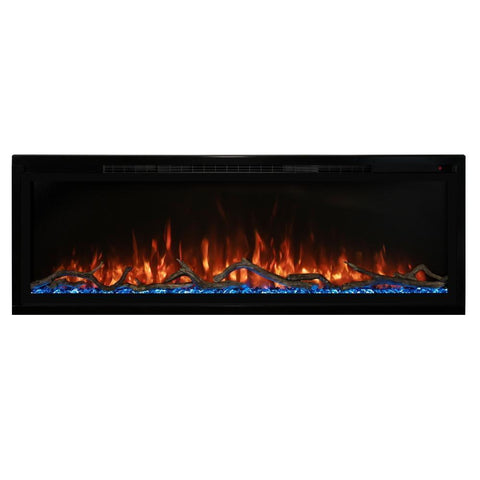 Image of Modern Flames Spectrum Slimline 60" Wall Mount/Recessed Electric Fireplace - SPS-60B