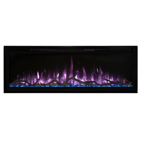 Image of Modern Flames Spectrum Slimline 60" Wall Mount/Recessed Electric Fireplace - SPS-60B